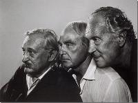 Portrait of Marino Marini: Jacques Lipchitz, Henry Moore, Marino Marini. Photo by Yousuf Karsh (1970). Collection of the National Gallery of Canada.